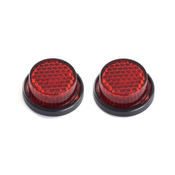 Pyramid Plastics Pyramid universal round number plate reflector | pack of 2